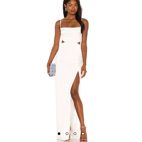 Nookie Stella Cut Out Gown in Ivory Small - Picture 2 of 13